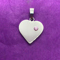 Met Liefs hanger met roze zirconia