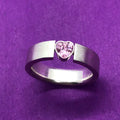 Hold my Heart met roze zirkonia